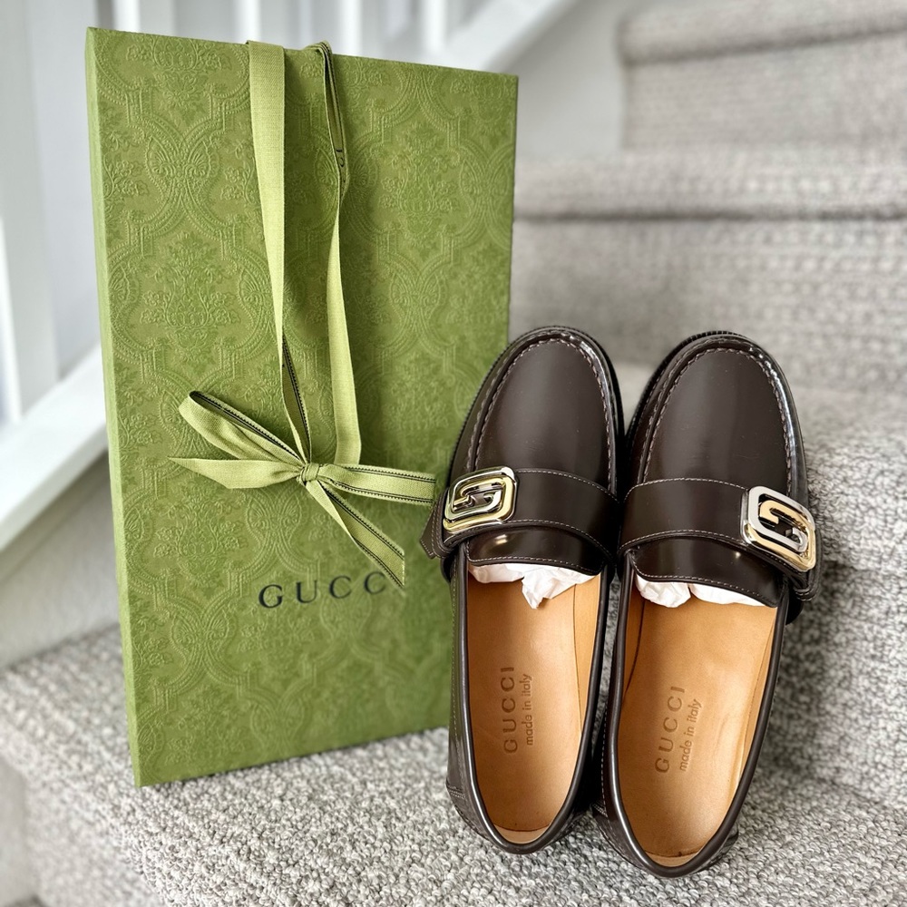 GUCCI Leather Loafers